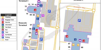 Map of Antalya airport