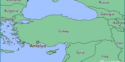 Antalya turkey map location