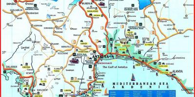 Antalya city map
