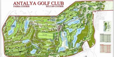 Map of belek golf