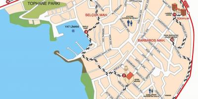 Kaleici Antalya map